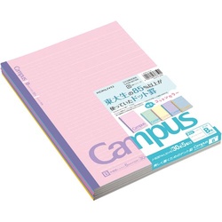 限定キャンパス＜コットンカラー＞５色ドットＢ罫