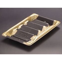 リスパック 寿司容器 魅せ巻 太8B ふで箔金 本体