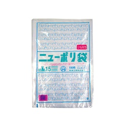 福助工業 ローデンポリ袋 ニューポリ袋 003 No.15 ひも付き