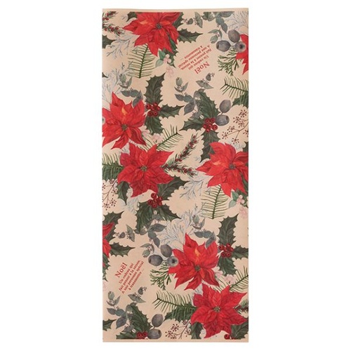 紙手提袋 ポインセチアペーパーバッグ-1(20枚) ヘッズ