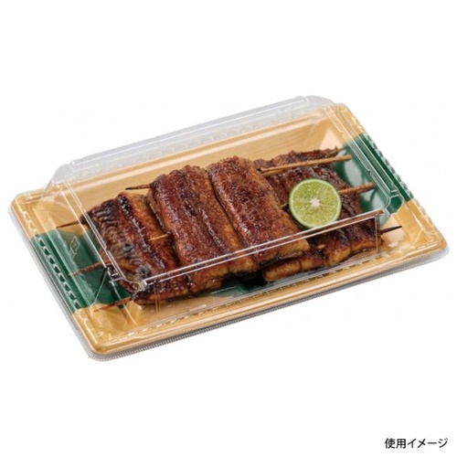 うなぎ容器 平舟24-15段 本体 木目葉らん エフピコ