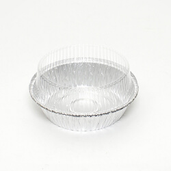 製菓資材 フタ付アルミトレイ AL-5 5枚/袋