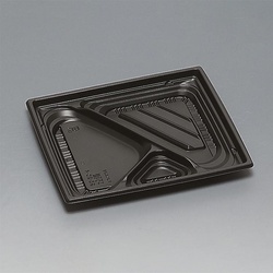 弁当容器 巧膳23-20-4H 黒 福助工業