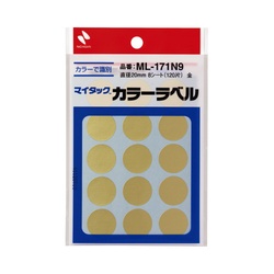 マイタックカラーラベル　２０ｍｍ　金