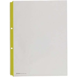 カラーガードポケットＡ４縦２穴テープ色黄　１００枚