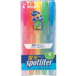 蛍光マーカー　スポットライター　５色セット