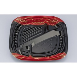 シーピー化成 弁当容器 CBFまろん11-1 光重赤 本体