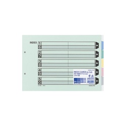 カラー仕切カード　Ａ４横　５山　１０組