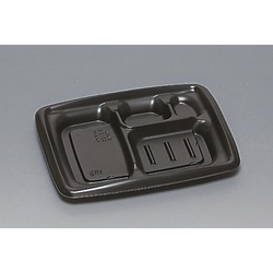 弁当容器 プレミル23-18-2H 黒 福助工業