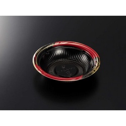 中央化学 どんぶり容器 CT いぶき丼 M17 めぐりR-BK 本体