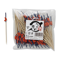 【廃番商品】まるき 竹串 かんざし串 9cm 月 1袋(100本)