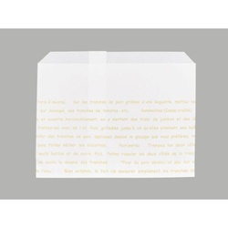 惣菜袋 レシピ柄耐油紙袋No182 大阪ポリエチレン販売