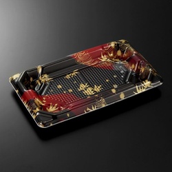 中央化学 刺身容器 四方盛 20-11 竹霞R 本体