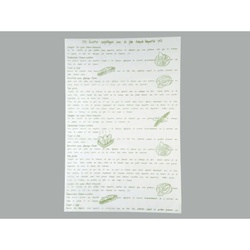 グラシンペーパー(レシピ柄)グリーン 大阪ポリエチレン販売