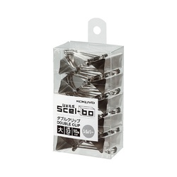 ダブルクリップ＜Ｓｃｅｌ−ｂｏ＞（個箱）銀　大Ｘ３