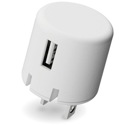 ＡＣ充電器　ＵＳＢ−Ａメス１ポート　ホワイト
