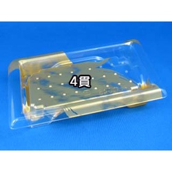 【廃番商品】リスパック 寿司容器 A-PET 板前04B はやて金 本体