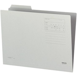 １／３カットフォルダーカラー第１見出しＡ４灰１０枚