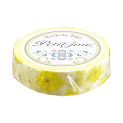 マスキングテープ　フラワー（イエロー）　１０巻