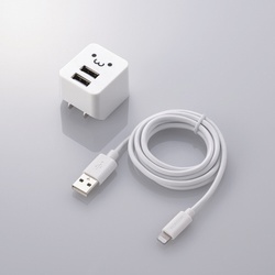 ２．４Ａ　Ｌｉｇｈｔｎｉｎｇケーブル付　ＡＣ充電器