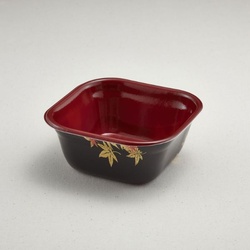 どんぶり容器 どん重(本体)耐熱もみじ内赤 青葉紙業