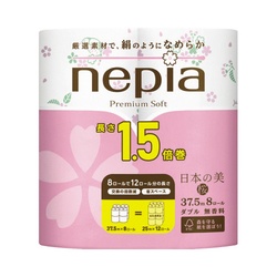 ネピアプレミアムソフト日本の美１．５倍Ｗ８個×８