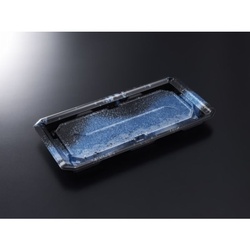 中央化学 寿司容器 HS澄板28-14 天目B-BK 本体