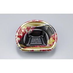 どんぶり容器 BFツイスト半月1 春菜赤本体 シーピー化成