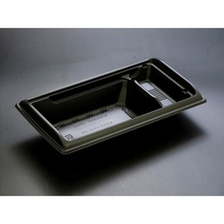 リスパック どんぶり容器 バイオデリカ 宝重 3-2B 黒 本体