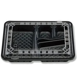 弁当容器 CY-1-1 黒セット(OPS) エフピコチューパ