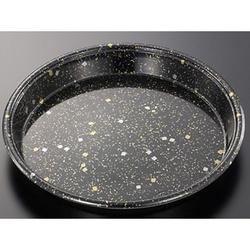 中央化学 寿司桶 HS 丸桶 50 黒金箔-BK 本体