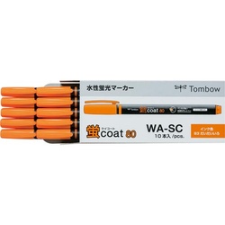 蛍光マーカー　蛍コート８０　橙　１０本