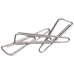 Ｖゼムクリップ大　シルバー　５箱（約２５００本入）