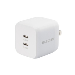 タイプＣ充電器　３５Ｗ　タイプＣ×２　ホワイト