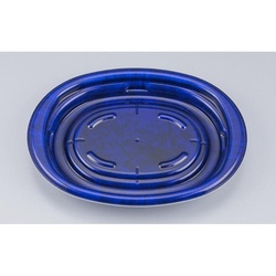 テイクアウト容器 TNハピプレ64浅 ペトラ青本体 シーピー化成