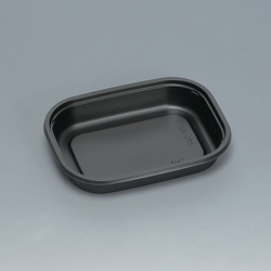 福助工業 弁当容器 耐寒耐熱容器TR-522H 黒 本体