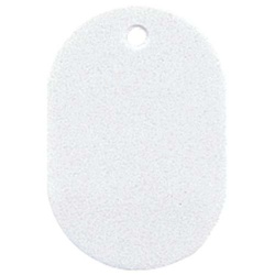 番号札　大　無地　白　６０×４０ｍｍ　５個入