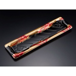 リスパック 寿司容器 美鮮盛 1-8B れいめい赤 本体