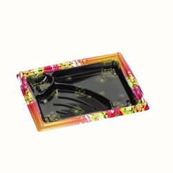 弁当容器 箱膳23-18-3H みやび赤 福助工業