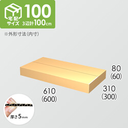【宅配100サイズ】ダンボール箱(600×300×60) 5mm A/F K5×K5