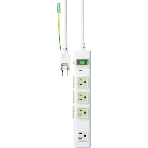 ＯＡタップ　８個口（３Ｐ×４＋２Ｐ×４個口）　２ｍ
