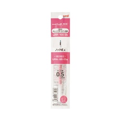 ユニボールＲＥ　０．５ｍｍ替芯　ローズレッド　３本