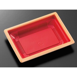 中央化学 弁当容器 CT WF-26-27 赤木目-BK 本体L