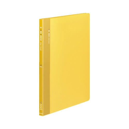 クリヤーブック固定式・横入　Ａ４縦　４０Ｐ　黄Ｘ３