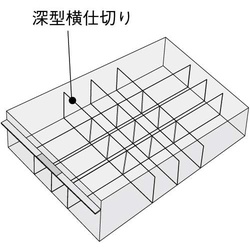 レターケース＜ＵＮＩＦＥＥＬ＞仕切板　深型横仕切り