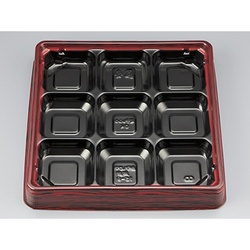 シーピー化成 弁当容器 BFハカマ集膳15-9 ローズW 本体 発泡