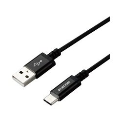 【廃番商品】タイプＣケーブル　Ａ?Ｃ　１．２ｍ　ブラック