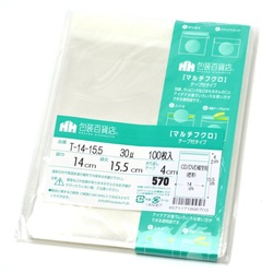 テープ有 OPP袋 32-7335 マルチフクロ T-14-15.5 100枚入 ササガワ