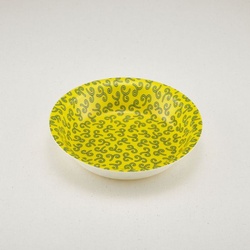 弁当容器 まるざら 205(本体)耐熱黄からくさ 青葉紙業