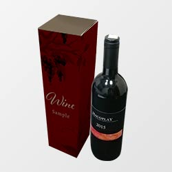 ワイン1本箱(81×81×312mm・底地獄箱・コートボール 400g・OPマットニス・22営業日)